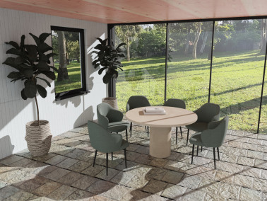 Betonlooktafel Rond RK Outdoor